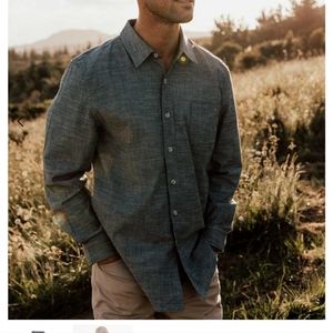 Purnell Classic Stretch Chambray Long Sleeve Shirt